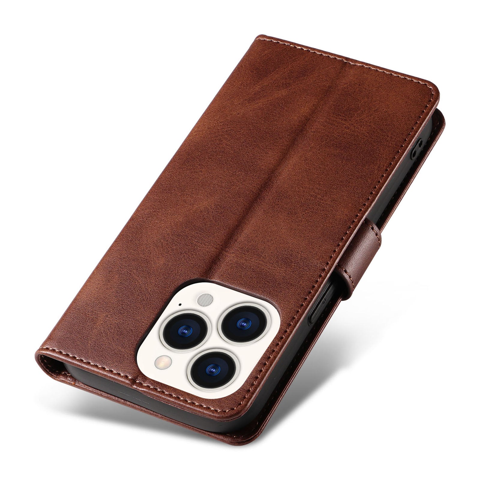 Kryt na mobilní telefon pro iPhone 14 Pro Max Square Clasp Anti-shock Flip Kožené peněženkové pouzdro se stojánkem Kryt na mobilní telefon pro iPhone 14 Pro Max Square Clasp Anti-shock Flip Kožené peněženkové pouzdro se stojánkem